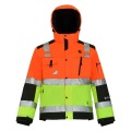 Hi Vis Class3 Breathable Waterproof Reflective Winter Jacket