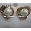 gift heart shape shell pearl earrings