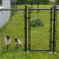 PVC coated dark green chain link fence