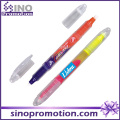 Double Headed Highlighter Marker Pen Plastic Transparent Highlighter