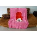 Cute Cartoon Microfiber Cushion Microfiber Blanket