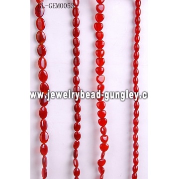 Gemstone carnelian bead