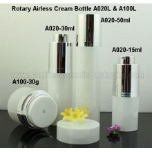 Flacon airless cosmétique de White Rotary & pot de 15ml, 30ml, 5