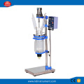 Chemical vacuum double-layer glass reactor series