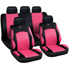 Embroidered sandwich fabric car seat covers for female