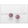 Boucles d'oreilles en gros shamballa