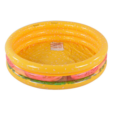 Piscina inflável de hambúrguer