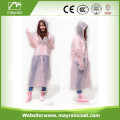 Fashion PVC Raincoat with Dots