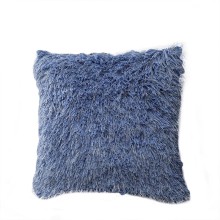 Plush long fur pillow for cozy atmosphere