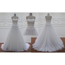 Chiffon Court Train Bridal Dress