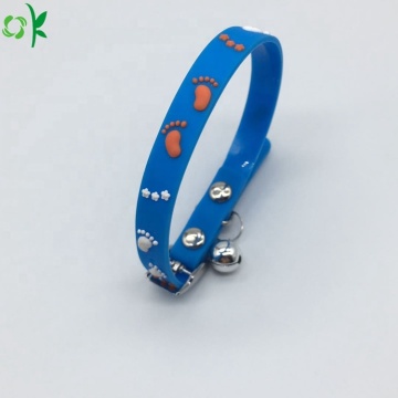 Wholesale Printed Pattern Waterproof Silicone Pet Collars