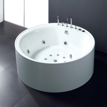 Baignoire acrylique autoportante ronde en une seule pièce