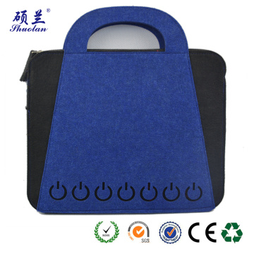 High quality eco-friendly felt laptop bag file bag