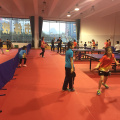 Indoor tragbarer Gummi-Tischtennisplatzboden