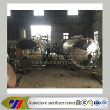Double Tank Rotary Autoclave Sterilizer Retort with Hot Water Spray