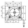 Entrée DC 12V Cross Flow Fan