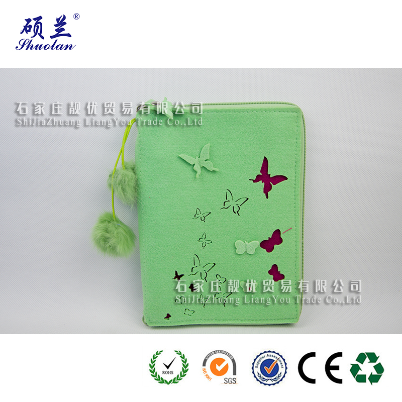 Wholesale Green Felt Notebook Cover