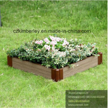 WPC Interlocking Flower Planter for Private Garden Usage