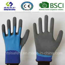 Gants givrés au latex, gants de travail de sécurité de finition sablonneuse (SL-RS305)