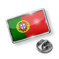 Portugal Soccer Flag Lapel Pin With Epoxy