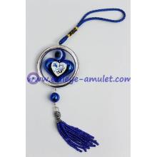 Islamic Car Hanging Decoration Blue Heart Shape Car Ornament