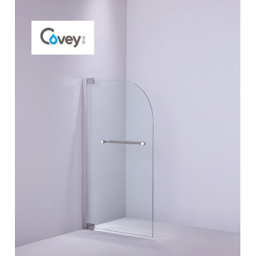 Curved Corner Tempered Glass Bathtub Screen (A-KW015)