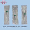 Disposable Sampling Collection Test Transport Tube with Swab