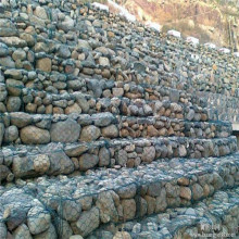 PVC Boîte à mailles de fil Gabion Galvanisé en revêtement en PVC