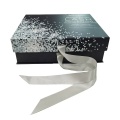 Eco-friendly Eye care cosmetics paper box with ribbon