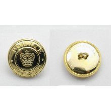 Buena calidad personalizado logotipo en relieve botón militar para el uniforme del ejército