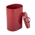 Red pet food storage bin