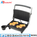 2 4  slice cast iron aluminium electric panini press panini griddle contact sandwich digital toaster ETL sandwich maker