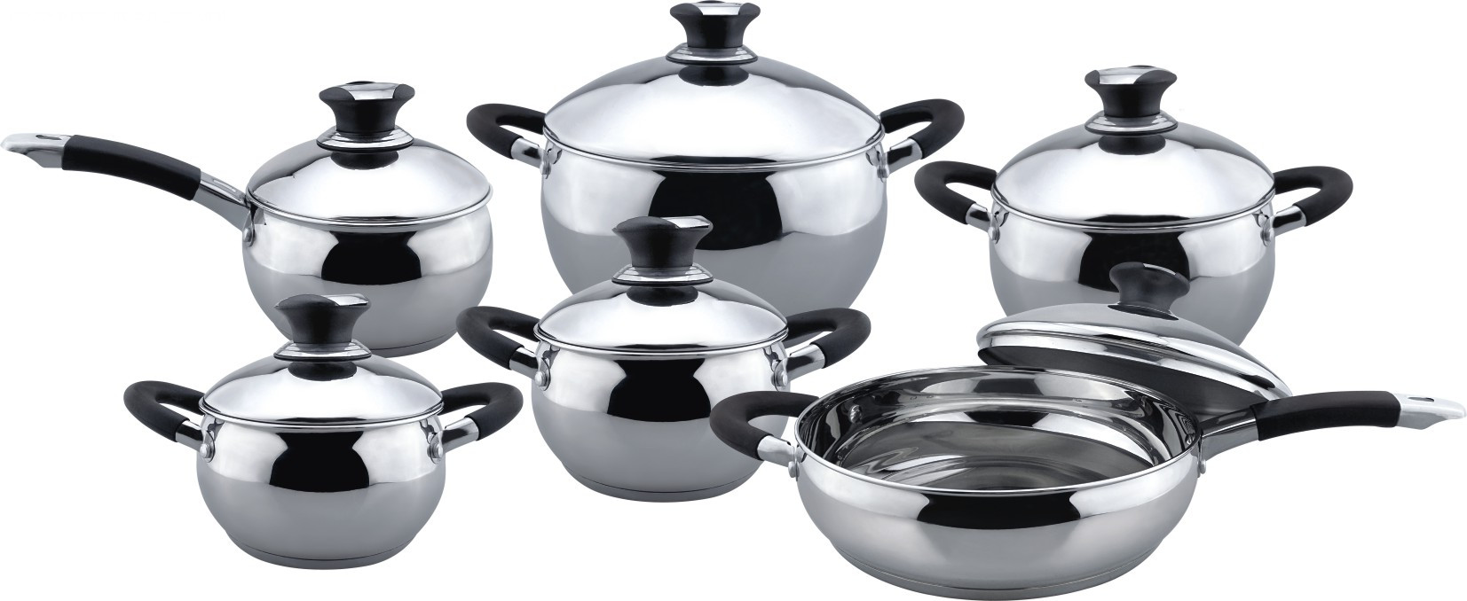 Classic apple shape 12pcs cookware set	