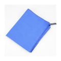 printing logo microfiber suede towel with zipper pocket