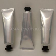 80ml Oval Silver Lamainated Tube with Black Cap