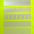 yellow green glow in the dark flash reflective fabric for cloth