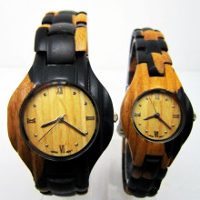 Hlw105 OEM Montre en bois de montre en bambou de montre en bois des hommes et des femmes de haute qualité