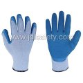 Gants de travail polyester avec enduit de Latex (LY3013) (CE approuvé) - bleu