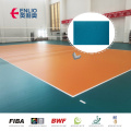 comme des rouleaux de vinyle de grain de goutte de pluie terrain de volley-ball PVC d&#39;intérieur