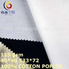 Tissu en fibre de coton et poplin pour vêtements textiles (GLLML425)