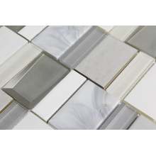 Variegated irregular modern mosaic tiles