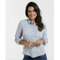 Tops elegantes de camisas femininas Blusa feminina de algodão de escritório