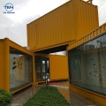 Custom-made flat pack assembled container office stackable container house