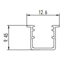 Hohlwächter für LED -Beleuchtung Aluminium -Extrusion