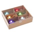 Teardrop Shaped Multicolor Christmas Glass Ball Ornament