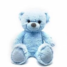 Personnalisation de l&#39;ours en peluche en peluche bleue