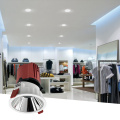 Aluminum spotlight anti glare led recessed round downlight