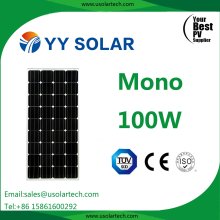 Módulo fotovoltaico solar de alta eficiencia de alta eficiencia de 100W 150W 250W para el sistema de energía solar