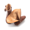 Handmade Leather Shoes High Heel Kids Booties