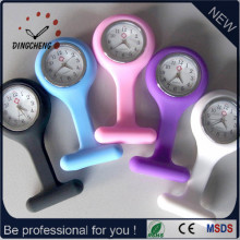 China Wholesale Manufacture Cheap Custom Logo Quartz Silicon Rubber Strap Nurse Medical Watch (DC-182)